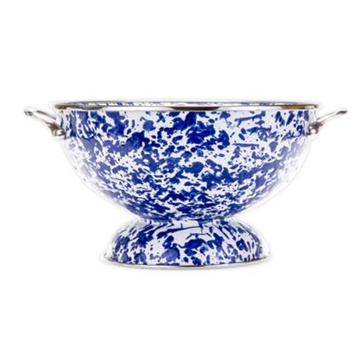 Golden Rabbit&reg; Cobalt Swirl Colander