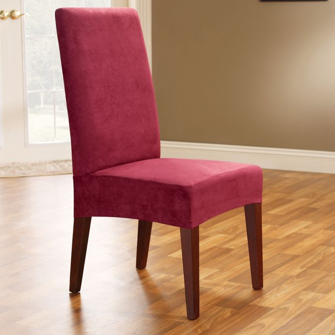 Sure Fit® Soft Suede Shorty Dining Room Chair Slipcover ...