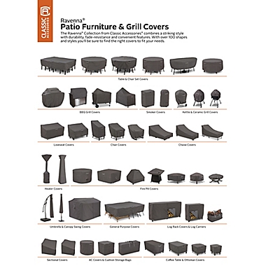 Classic Accessories&reg; Ravenna Medium Grill Cover in Dark Taupe. View a larger version of this product image.