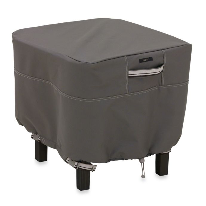 Classic Accessories® Ravenna Square Ottoman/Side Table Cover Bed Bath