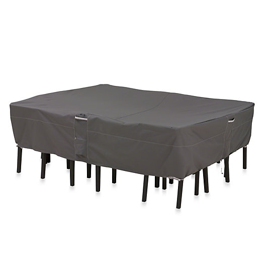 Alternate image 1 for Classic Accessories® Ravenna Rectangular/Oval Patio Table and Chair Set Cover