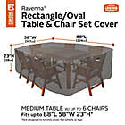 Alternate image 5 for Classic Accessories&reg; Ravenna Medium Rectangular/Oval Patio Table and Chair Cover in Dark Taupe
