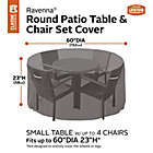Alternate image 4 for Classic Accessories&reg; Ravenna Small Round Patio Table and Chair Set Cover in Dark Taupe