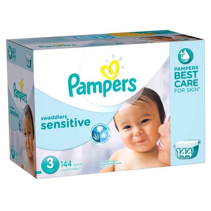 Pampers® Swaddlers Sensitive™ 144Count Size 3 Economy