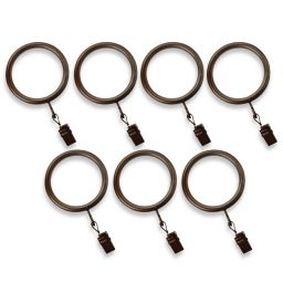 Cambria® Premier Complete Clip Rings in Oil Rubbed Bronze (Set of 7)