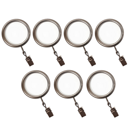 Alternate image 1 for Cambria® Premier Complete Clip Rings in Warm Gold (Set of 7)