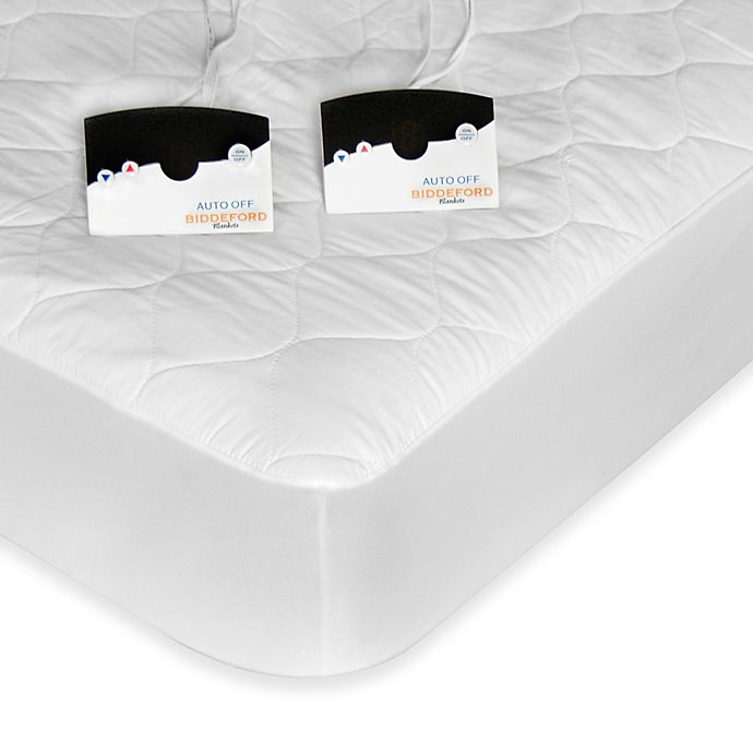 Biddeford Automatic Heated Quilted Mattress Pad White Color 1, Twin