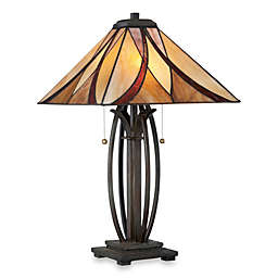 Quoizel Asheville 2-Light Table Lamp in Valiant Bronze