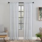 Alternate image 0 for Clean Window&reg; Vintage Stripe Anti-Dust 95-Inch Rod Pocket Sheer Window Curtain Panel in Dusty Blue