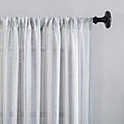 Alternate image 3 for Clean Window&reg; Vintage Stripe Anti-Dust 95-Inch Rod Pocket Sheer Window Curtain Panel in Dusty Blue