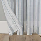 Alternate image 5 for Clean Window&reg; Vintage Stripe Anti-Dust 95-Inch Rod Pocket Sheer Window Curtain Panel in Dusty Blue