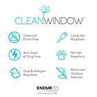 Alternate image 8 for Clean Window&reg; Vintage Stripe Anti-Dust 95-Inch Rod Pocket Sheer Window Curtain Panel in Dusty Blue