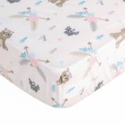 Levtex Baby&reg; Malia Bear Mini Fitted Crib Sheet in Pink/Blue