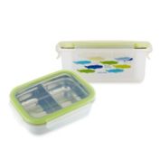 Innobaby Keepin' Fresh&trade; Double-Lined Stainless Bento LunchBox in Alligator/Green