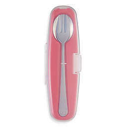 Innobaby Din Din Smart Stainless Spoon & Fork Set in Pink