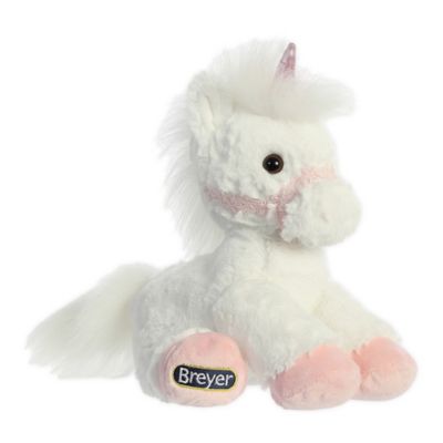 Aurora World&reg; Breyer Bridle Buddies Unicorn Plush Toy in White