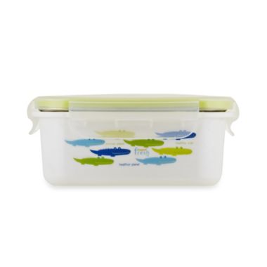 Innobaby Keepin' Fresh&trade; 15-oz Double-Lined Stainless Bento LunchBox in Alligator/Green. View a larger version of this product image.