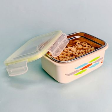 Innobaby Keepin' Fresh&trade; 15-oz Double-Lined Stainless Bento LunchBox in Alligator/Green. View a larger version of this product image.