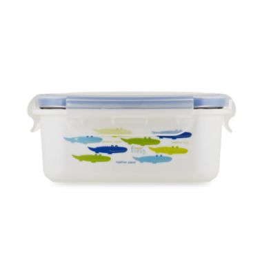 Innobaby 15 oz. Double-Lined Stainless Bento Snack Box in Blue. View a larger version of this product image.