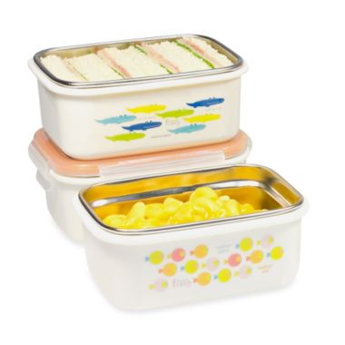 Innobaby 15 oz. Double-Lined Stainless Bento Snack Box in Blue. View a larger version of this product image.