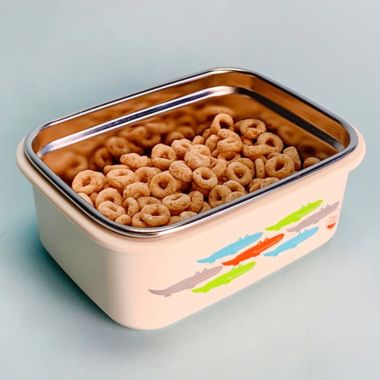 Innobaby 15 oz. Double-Lined Stainless Bento Snack Box in Blue. View a larger version of this product image.