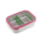 Alternate image 0 for Innobaby 11-Ounce Double-Lined Stainless Bento Snack Box with Divider in Pink