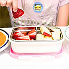 Alternate image 3 for Innobaby 11 oz. Double-Lined Stainless Bento Snack Box with Divider in Blue