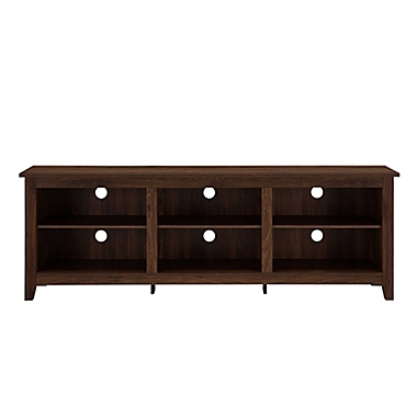 Forest Gate 70-Inch Asher Traditional Wood TV Stand in Dark Walnut. View a larger version of this product image.