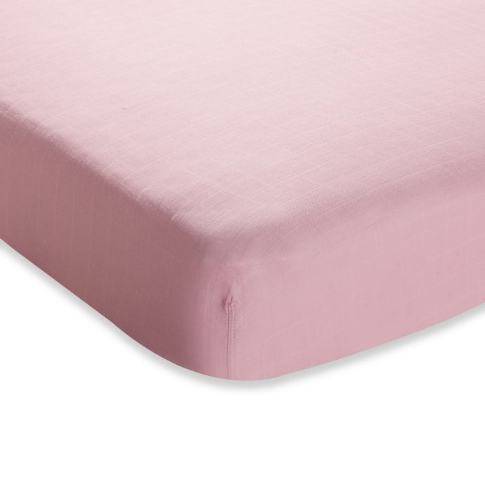 Aden Anais Crib Sheet In Solid Rose Bed Bath Beyond