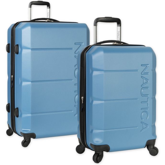 Nautica® Marine Hardside Spinner Checked Luggage Bed Bath and Beyond