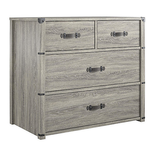 Alternate image 1 for Little Seeds™ Nova 4-Drawer Storage Dresser in Grey Oak