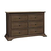 Sorelle Emerson 6-Drawer Double Dresser in Chocolate