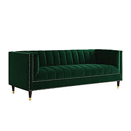 Inspired Home Ellison Sofa in Green