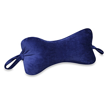 Original Bones&trade; NeckBone Pillow in Velour Blue. View a larger version of this product image.