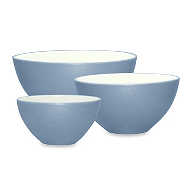 Noritake&reg; Colorwave 3-Piece Bowl Set in Ice. View a larger version of this product image.
