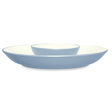 Noritake&reg; Colorwave Chip and Dip Serving Bowl in Ice. View a larger version of this product image.