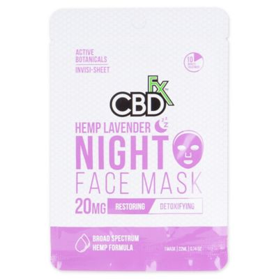 CBDfx&trade; 20mg CBD Hemp Lavendar Night Time Face Mask
