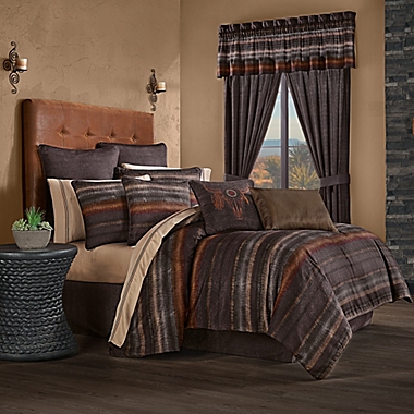 J. Queen New York&trade; Mesa 4-Piece King Comforter Set in Chocolate. View a larger version of this product image.