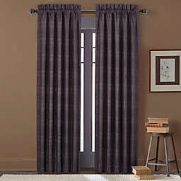 J. Queen New York™ Mesa 2-Pack 84-Inch Rod Pocket Window Curtain Panels in Chocolate