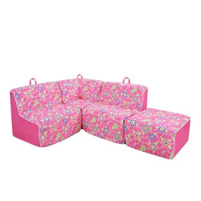 kids couch pink