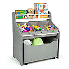 Alternate image 3 for Gray 3-in-1 Toy Storage Organizer with Toy Chest