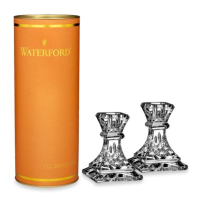 Waterford&reg; Giftology 4-Inch Candlestick Pair