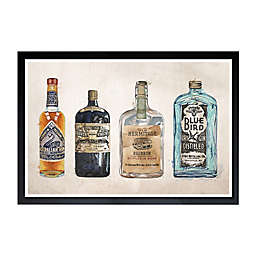 WYNWOOD studio Vintage Liquors 19-Inch x 13-Inch Framed Wall Art