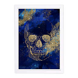 Gold Skull 13-Inch x 19-Inch Framed Wall Art