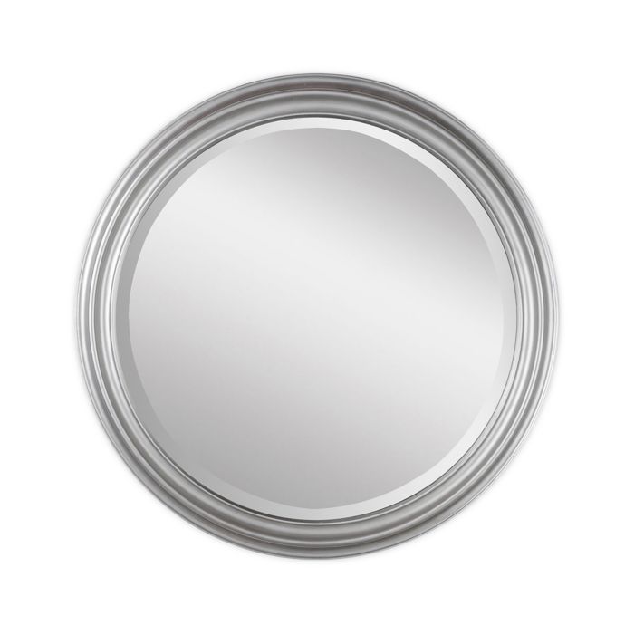 Alpine Art & Mirror Adele Round 36-inch Round Beveled Wall Mirror in ...