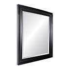 Alternate image 1 for Alpine Art & Mirror Carriage House Black & Silver 31-inch x 37-inch Rectangular Beveled Wall Mirror