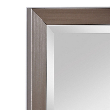 Alpine Art & Mirror Beacon Hill Pewter 19-inch x 29.5-inch Rectangular Beveled Wall Mirror. View a larger version of this product image.