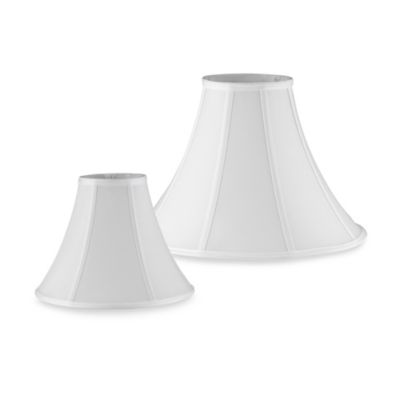 white bell shaped lamp shades