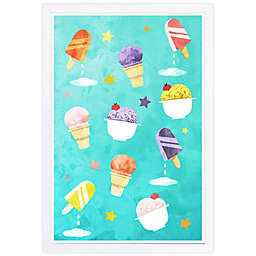 Fruit Punch Ice Creams 13-Inch x 19-Inch Square Framed Wall Art