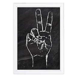 Peace Out 13-Inch x 19-Inch Framed Wall Art